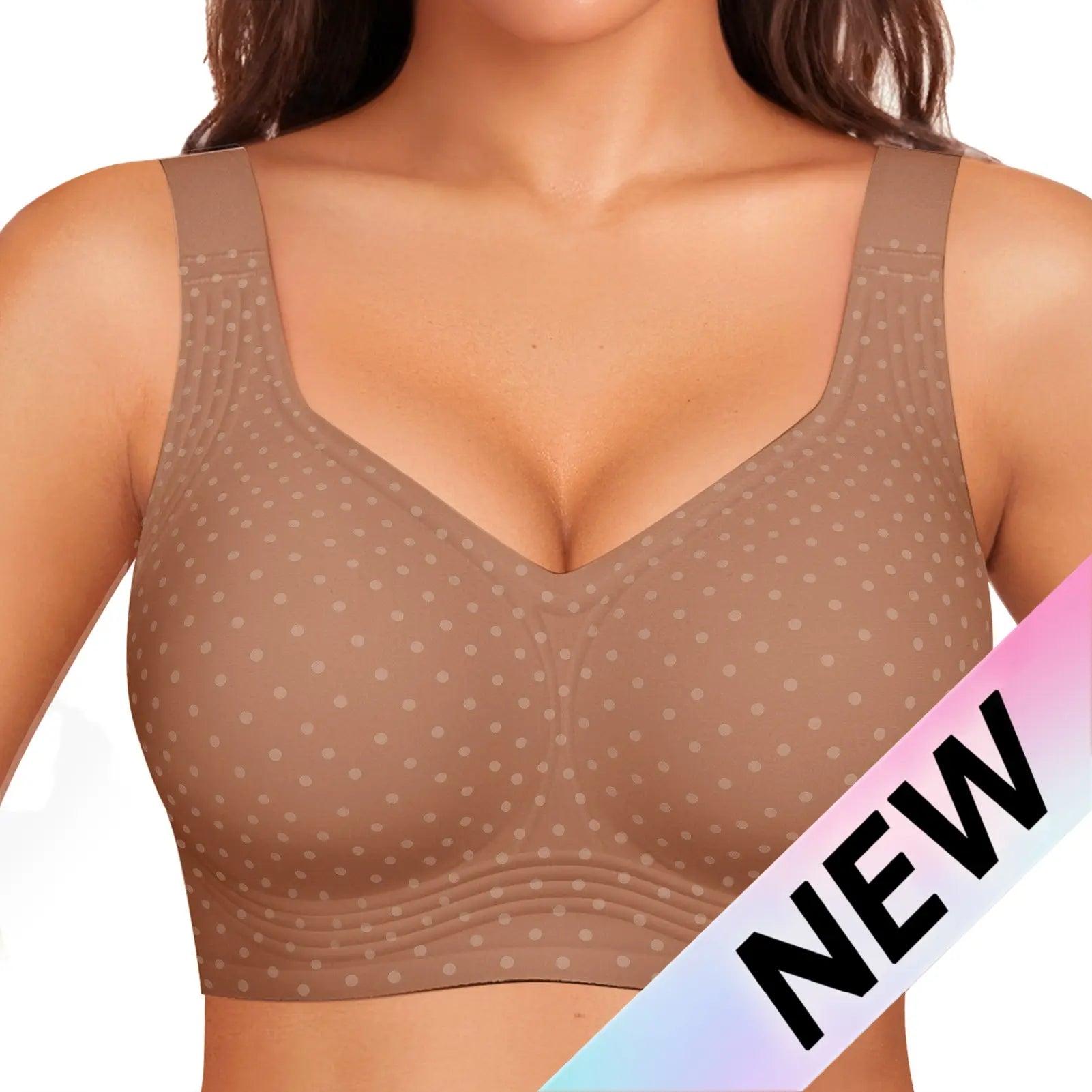 OEAK Women Jelly Bras Wirefree Full Coverage No Underwire Everyday Bras Comfortable Wireless Padded Tshirt Bra #Summervibes