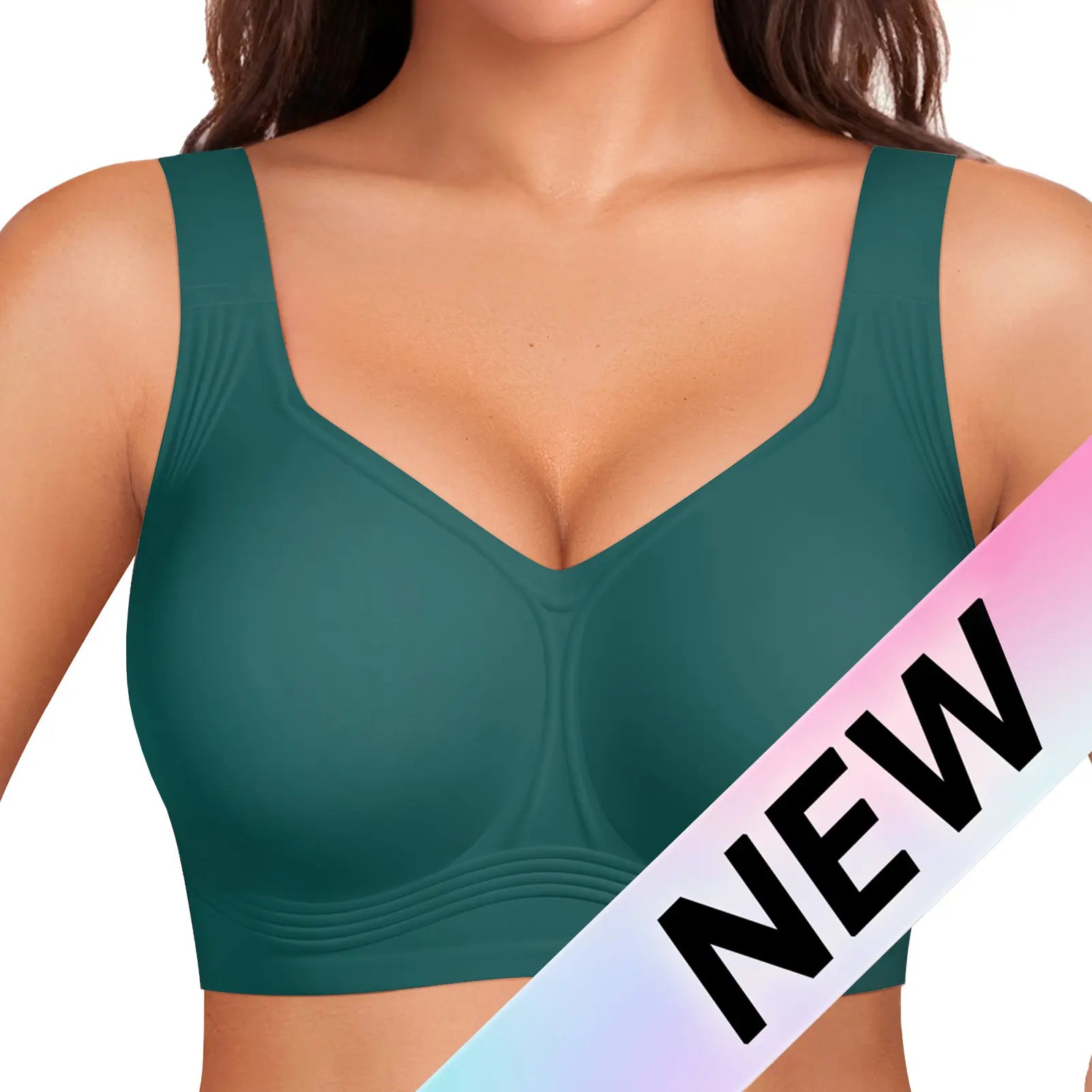 OEAK Women Jelly Bras Wirefree Full Coverage No Underwire Everyday Bras Comfortable Wireless Padded Tshirt Bra #Summervibes
