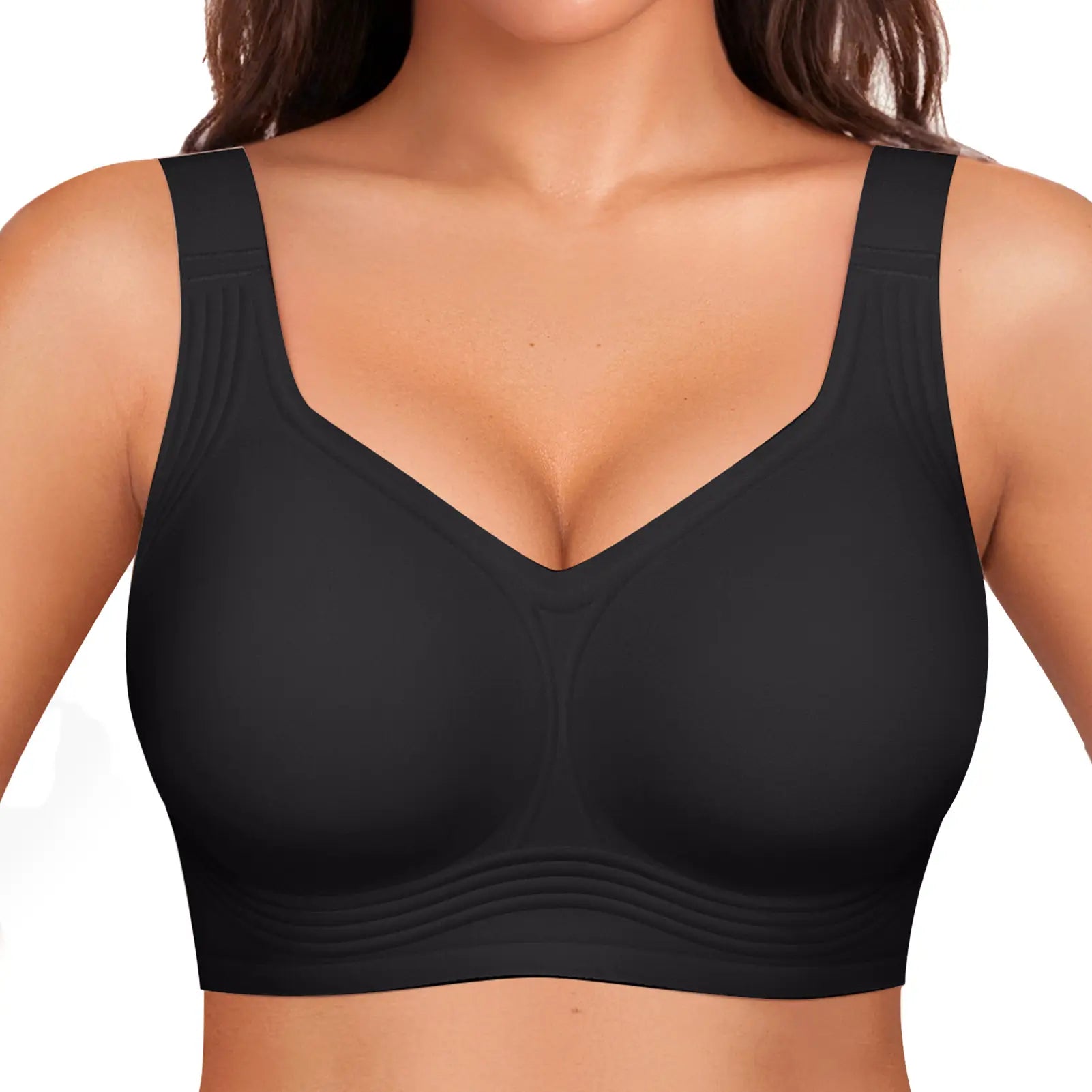 OEAK Women Jelly Bras Wirefree Full Coverage No Underwire Everyday Bras Comfortable Wireless Padded Tshirt Bra #Summervibes