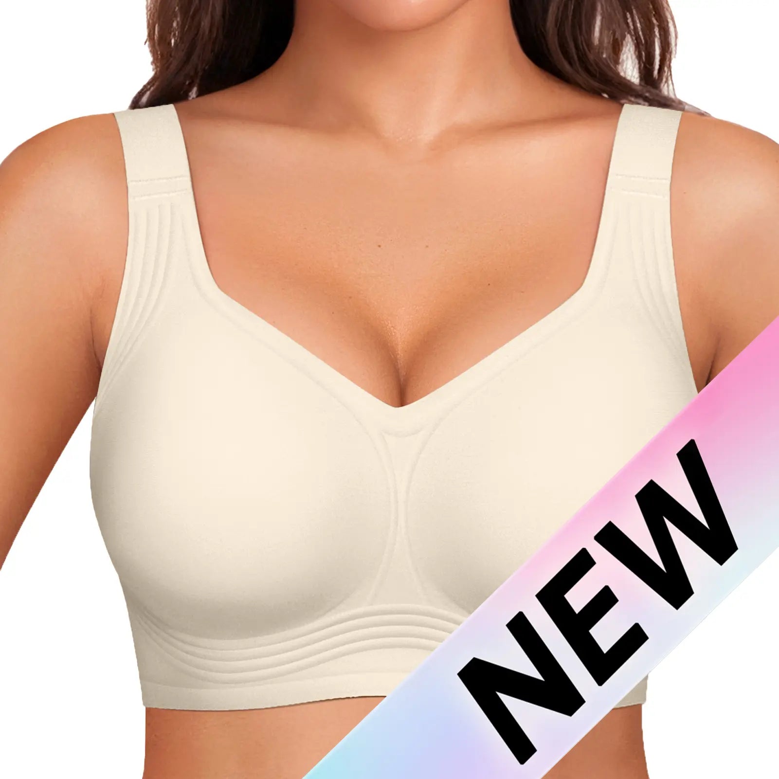OEAK Women Jelly Bras Wirefree Full Coverage No Underwire Everyday Bras Comfortable Wireless Padded Tshirt Bra #Summervibes