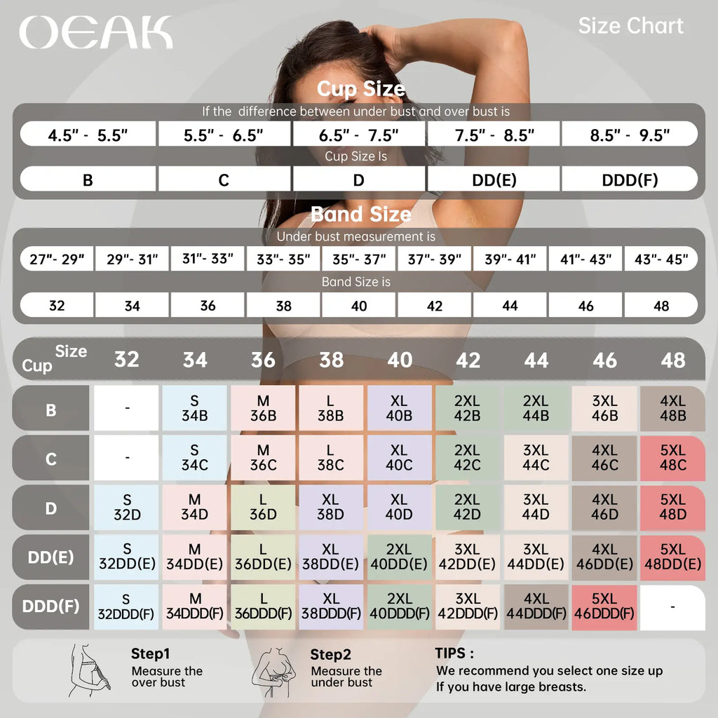OEAK Women Jelly Bras Wirefree Full Coverage No Underwire Everyday Bras Comfortable Wireless Padded Tshirt Bra #Summervibes