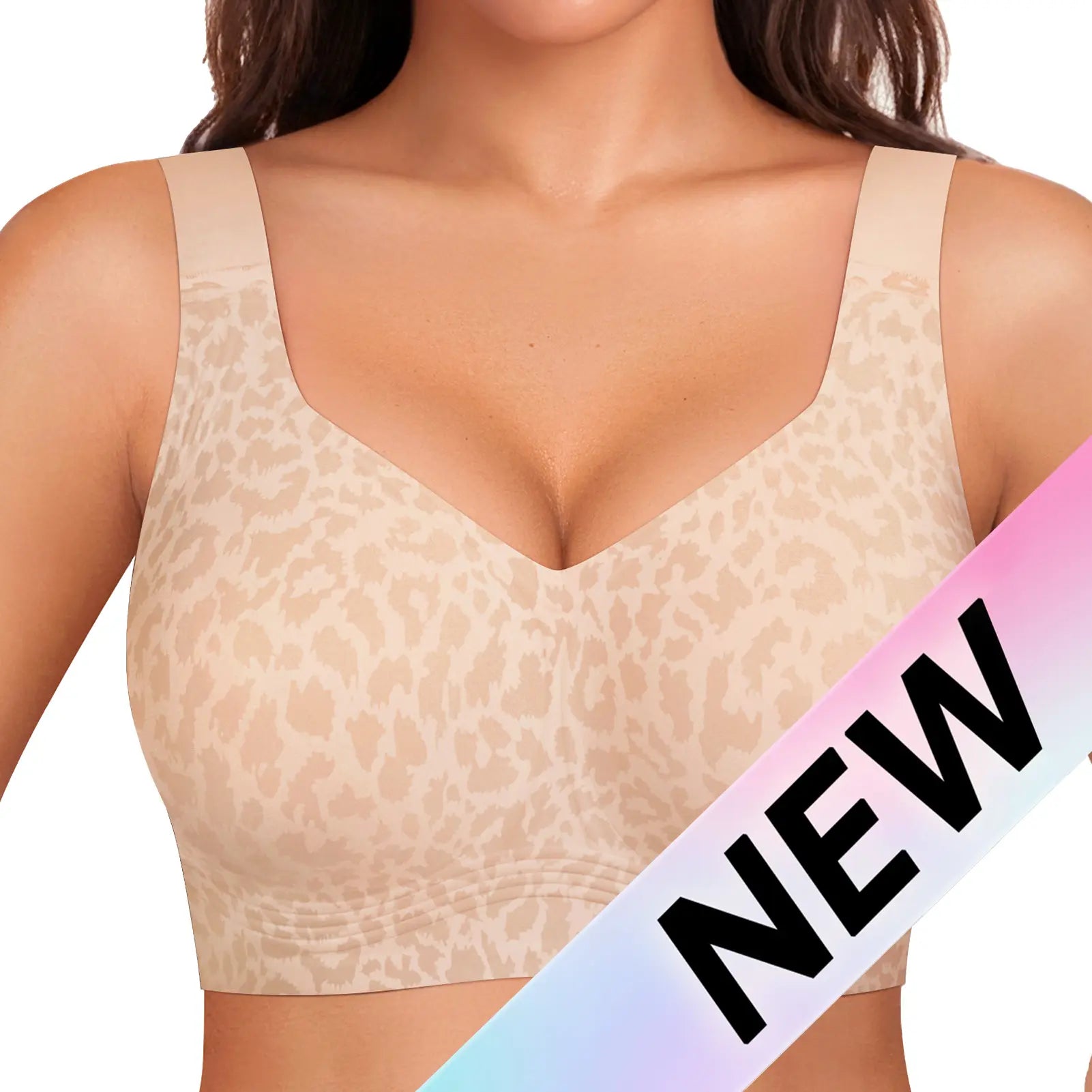 OEAK Women Jelly Bras Wirefree Full Coverage No Underwire Everyday Bras Comfortable Wireless Padded Tshirt Bra #Summervibes