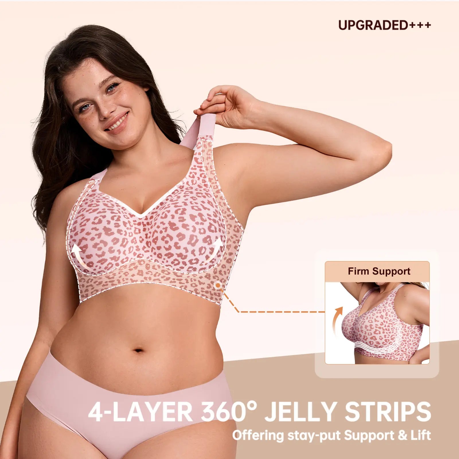 OEAK Women Jelly Bras Wirefree Full Coverage No Underwire Everyday Bras Comfortable Wireless Padded Tshirt Bra #Summervibes