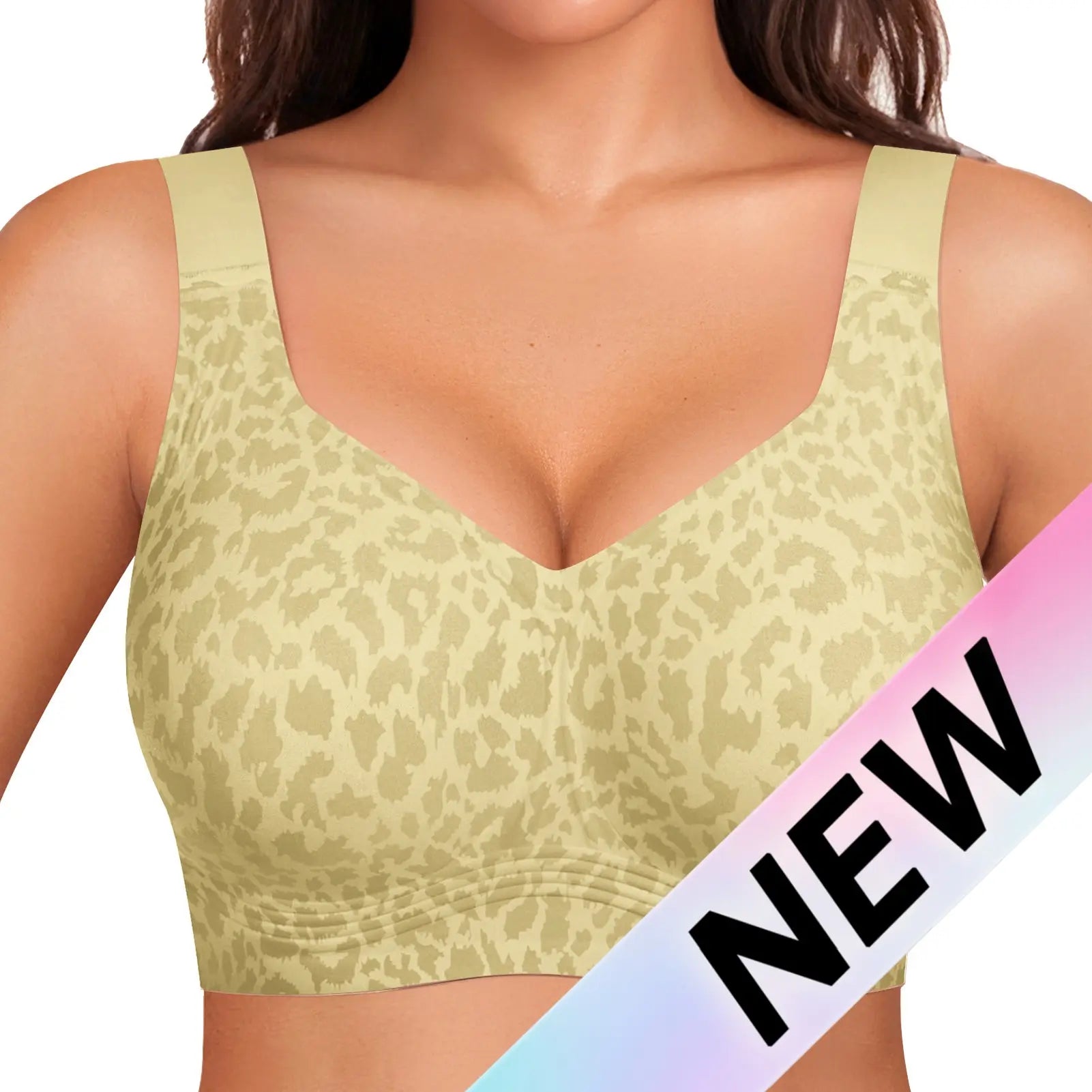OEAK Women Jelly Bras Wirefree Full Coverage No Underwire Everyday Bras Comfortable Wireless Padded Tshirt Bra #Summervibes