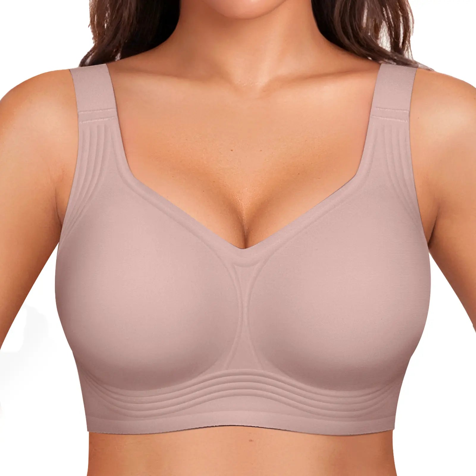 OEAK Women Jelly Bras Wirefree Full Coverage No Underwire Everyday Bras Comfortable Wireless Padded Tshirt Bra #Summervibes