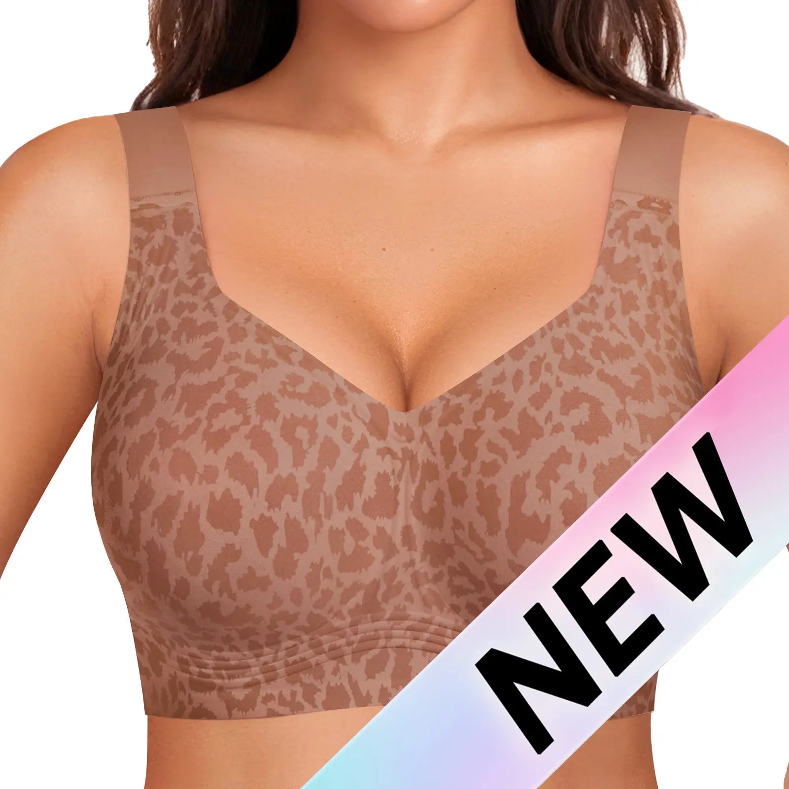 OEAK Women Jelly Bras Wirefree Full Coverage No Underwire Everyday Bras Comfortable Wireless Padded Tshirt Bra #Summervibes