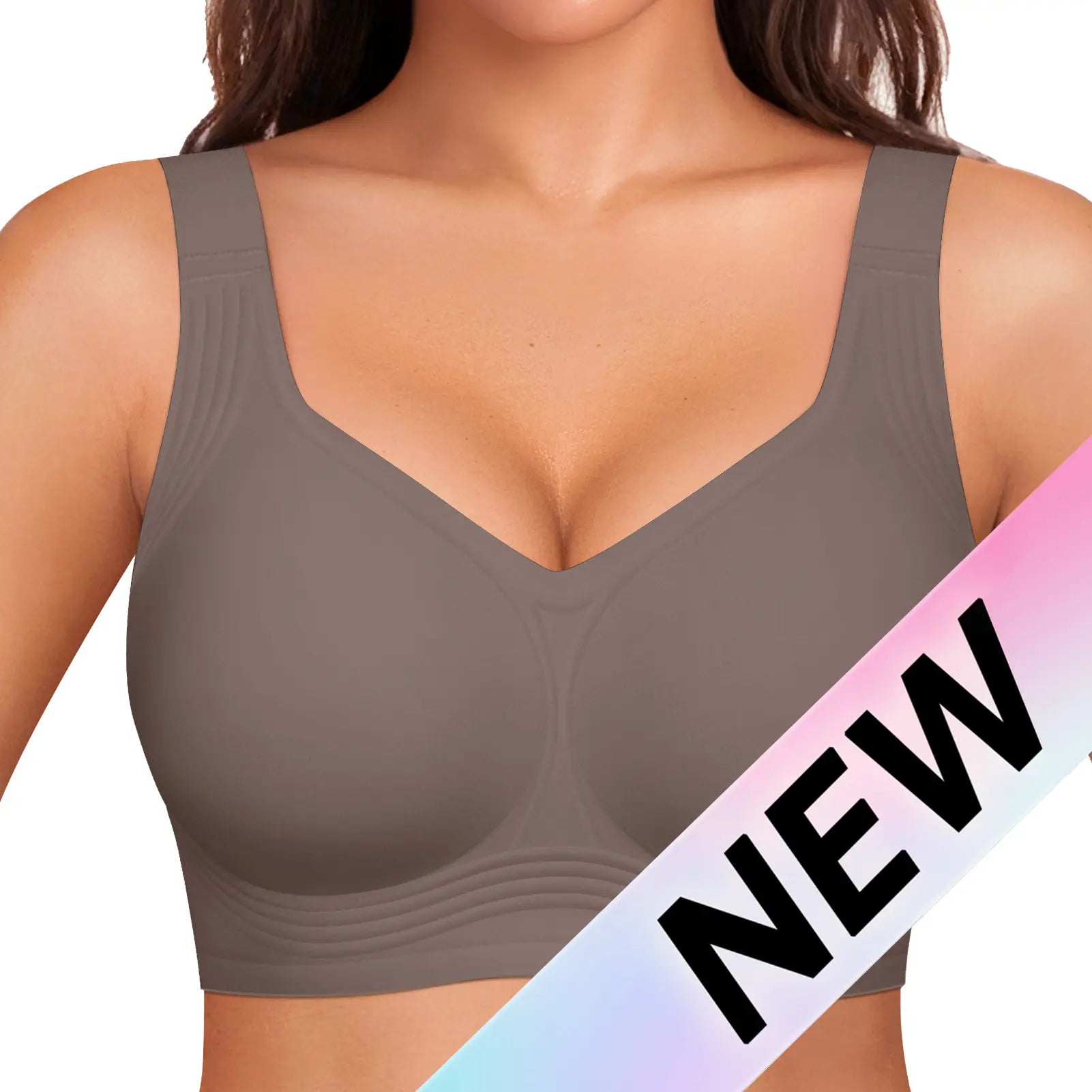 OEAK Women Jelly Bras Wirefree Full Coverage No Underwire Everyday Bras Comfortable Wireless Padded Tshirt Bra #Summervibes