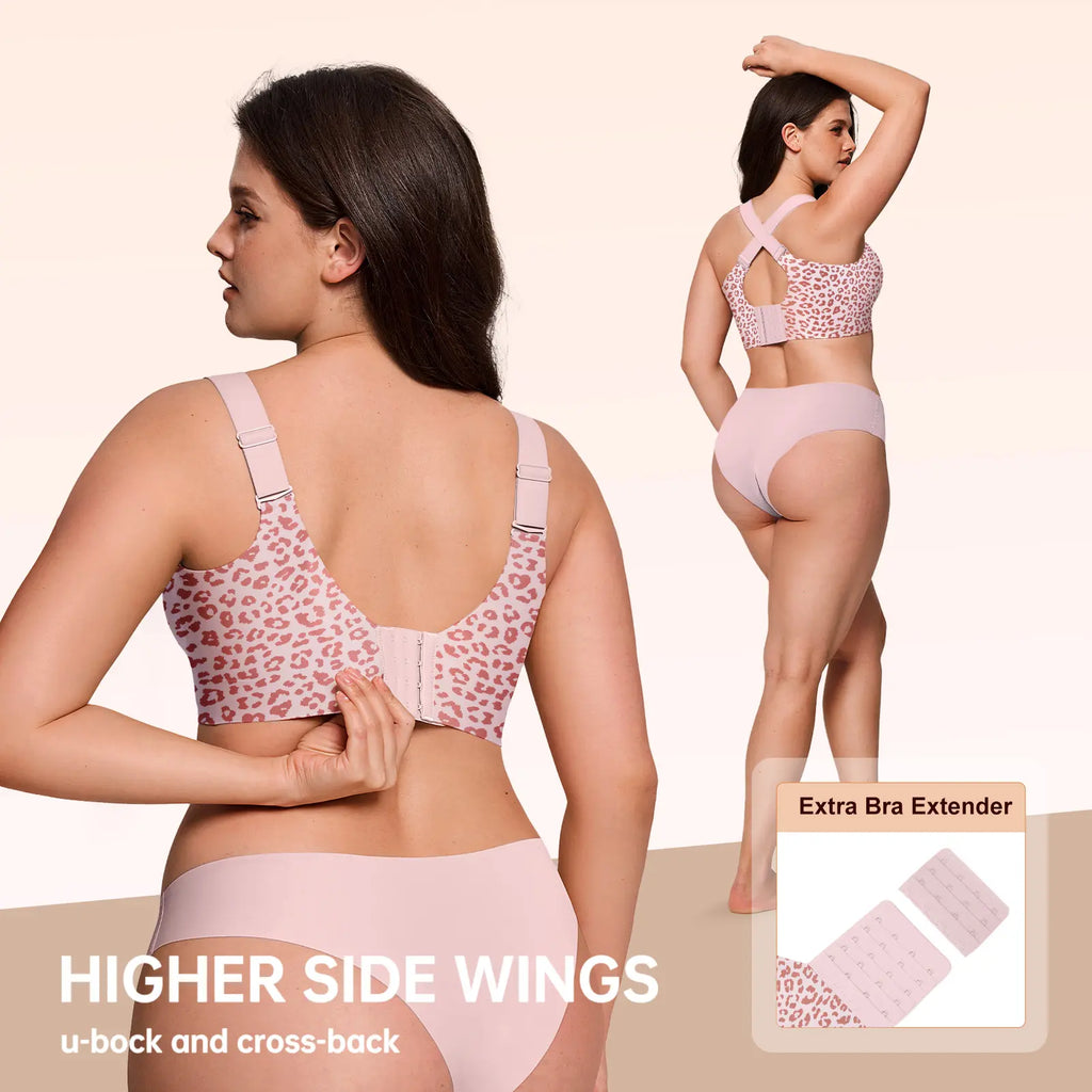 OEAK Women Jelly Bras Wirefree Full Coverage No Underwire Everyday Bras Comfortable Wireless Padded Tshirt Bra #Summervibes